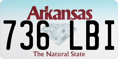 AR license plate 736LBI