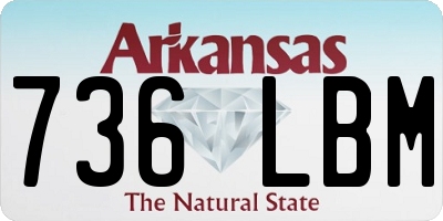 AR license plate 736LBM