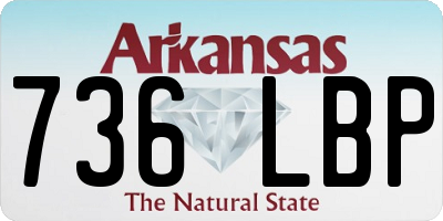 AR license plate 736LBP