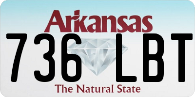 AR license plate 736LBT