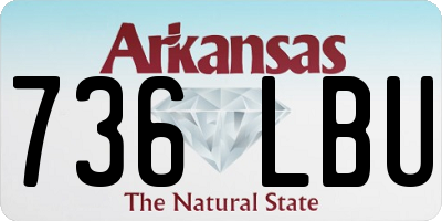 AR license plate 736LBU