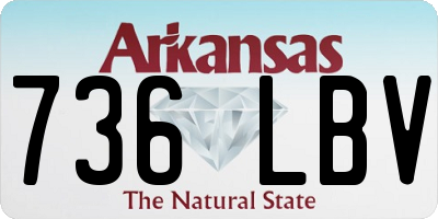 AR license plate 736LBV