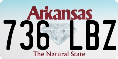AR license plate 736LBZ