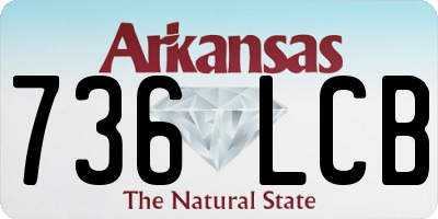 AR license plate 736LCB