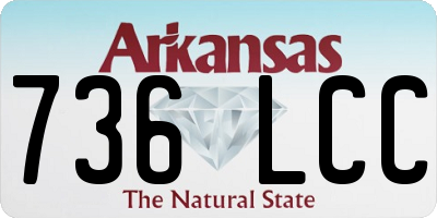 AR license plate 736LCC