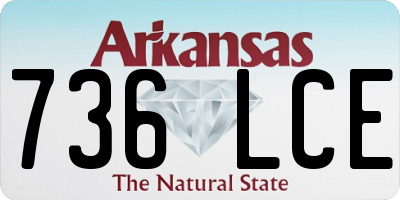 AR license plate 736LCE