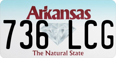 AR license plate 736LCG