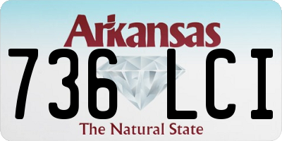 AR license plate 736LCI