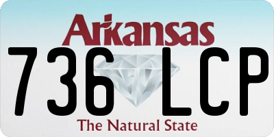 AR license plate 736LCP