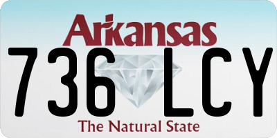 AR license plate 736LCY