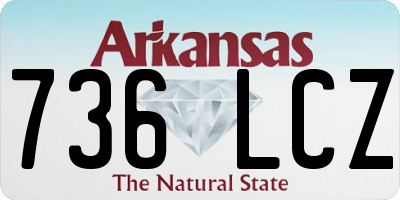 AR license plate 736LCZ
