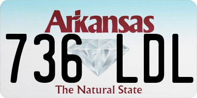 AR license plate 736LDL