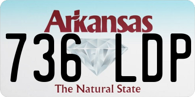AR license plate 736LDP