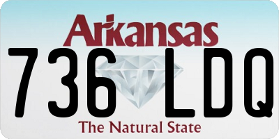 AR license plate 736LDQ