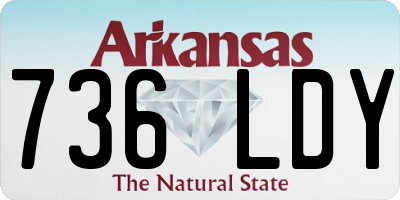 AR license plate 736LDY
