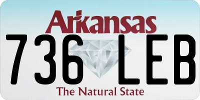 AR license plate 736LEB
