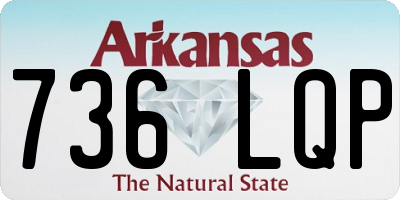 AR license plate 736LQP
