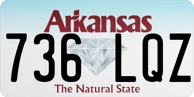 AR license plate 736LQZ