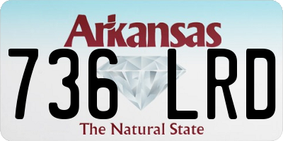 AR license plate 736LRD