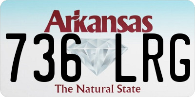 AR license plate 736LRG