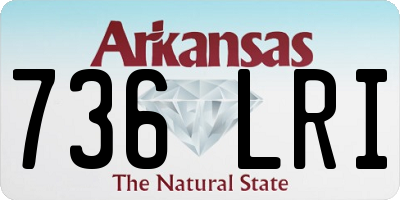 AR license plate 736LRI