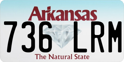 AR license plate 736LRM