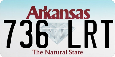 AR license plate 736LRT