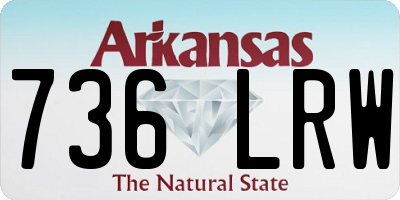 AR license plate 736LRW