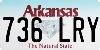 AR license plate 736LRY