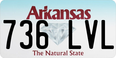 AR license plate 736LVL