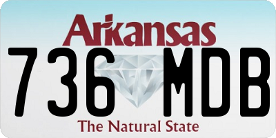 AR license plate 736MDB