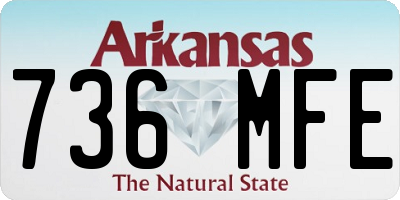 AR license plate 736MFE