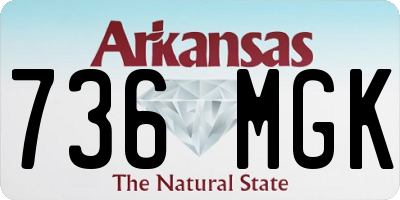 AR license plate 736MGK