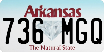 AR license plate 736MGQ