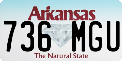 AR license plate 736MGU