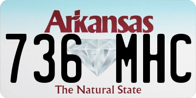 AR license plate 736MHC