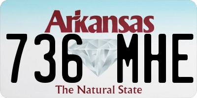 AR license plate 736MHE