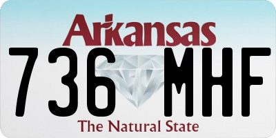 AR license plate 736MHF