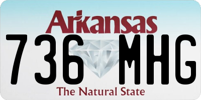 AR license plate 736MHG