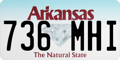 AR license plate 736MHI