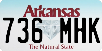AR license plate 736MHK