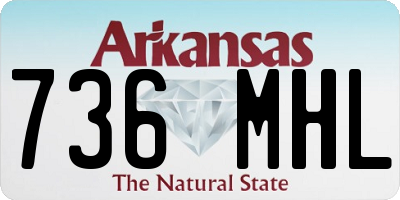 AR license plate 736MHL