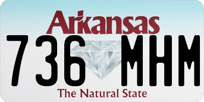 AR license plate 736MHM