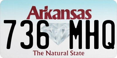 AR license plate 736MHQ