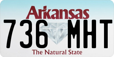 AR license plate 736MHT
