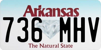 AR license plate 736MHV