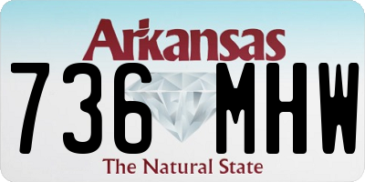 AR license plate 736MHW