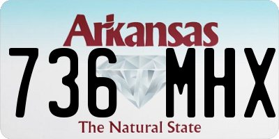 AR license plate 736MHX