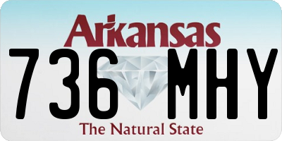 AR license plate 736MHY