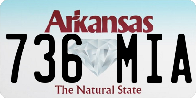 AR license plate 736MIA